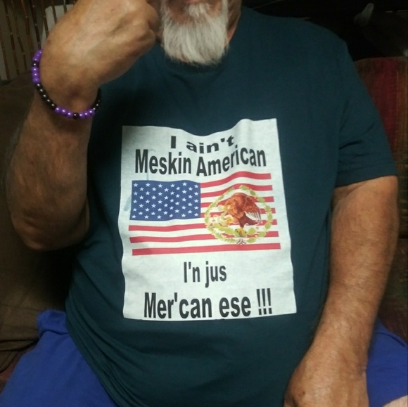 I aint Meskin American, I Jus Merican T Shirt - Picture 2 of 2